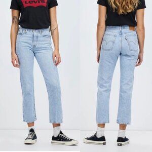 Levi's Premium Wedgie Straight Leg High Waist Jeans in Fully Baked Size 28 90s